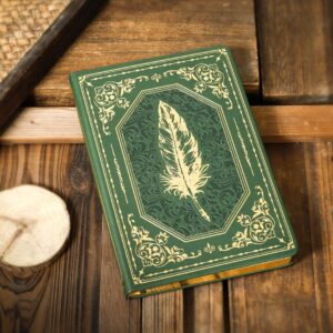 Vintage Embossed Feather Journal