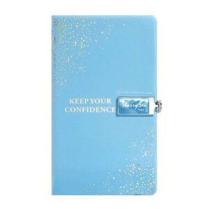 Sky Blue Motivational Textured Diary