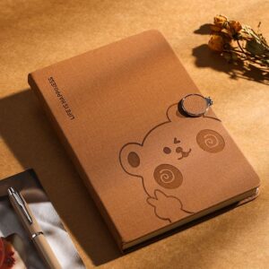 Cute Embossed Bear Soft Cover Journal