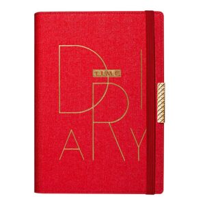 Classic Red Embossed Executive Diary