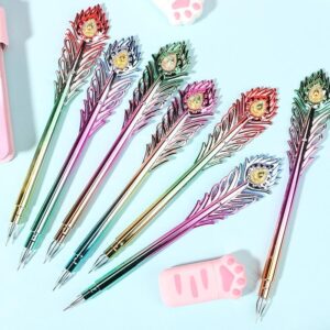 Ornate Peacock Feather Decorative Pens