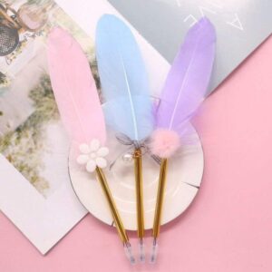 Soft Pastel Feather Decorative Pens Collection